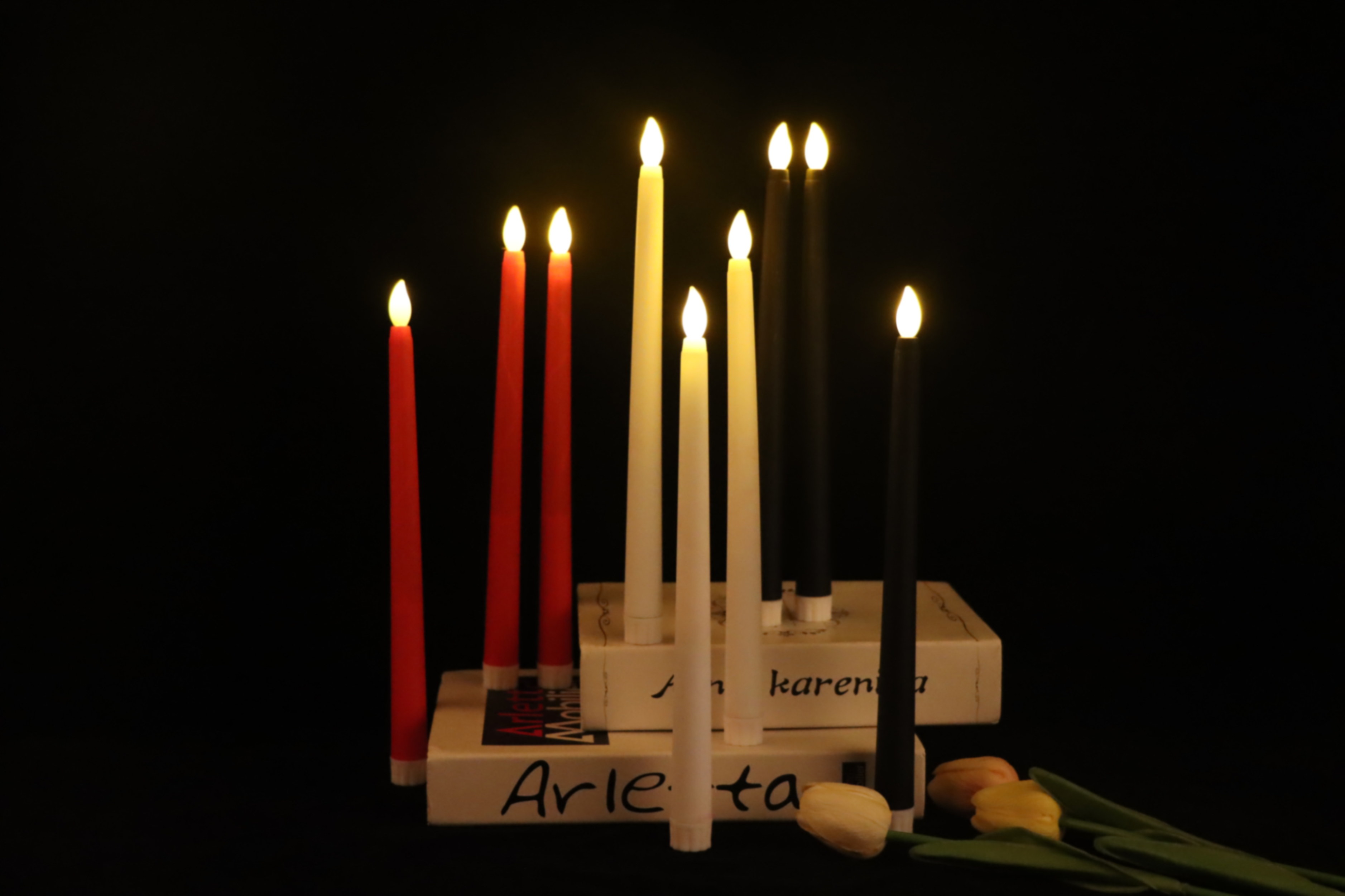LED Candles, 10 pcs